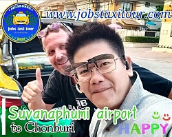 Private airport pickup service at Suvarnabhumi Airport for passengers traveling to Pattaya.