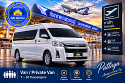 Private airport transfer vehicles from Suvarnabhumi Airport to Pattaya – Sedan, MPV and Van